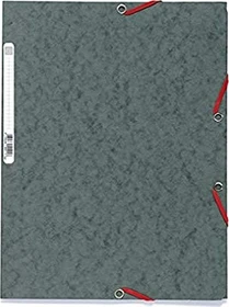 Exacompta Sammelmappe Colorspan 400g/m² mit Gummizug, A4, grau, 25er-Pack