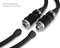 Alphacool ES Schnellverschluss BLH1A PushIn Female IG mit Schottverschraubung, 1x G1/4" IG, schwarz Vorschaubild