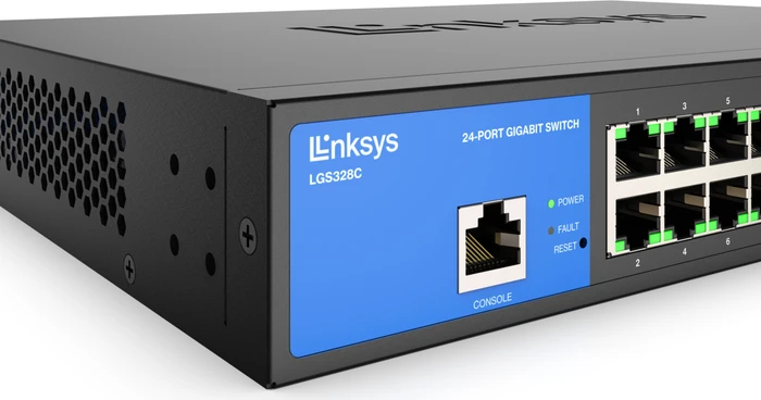Linksys LGS300 Desktop Gigabit Managed Switch, 24x RJ-45, 4x SFP+