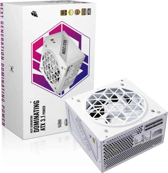 1st Player NGDP Gold weiß 1200W, ATX 3.1