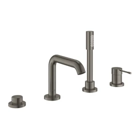 Grohe Essence 4-Loch Einhand-Wannenkombination hard graphite gebürstet