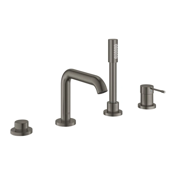Grohe Essence 4-Loch Einhand-Wannenkombination hard graphite gebürstet