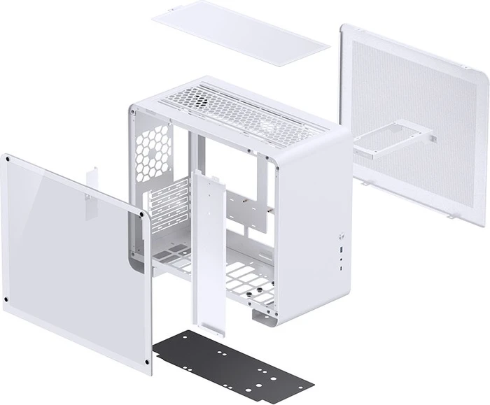 Jonsbo U4 Mini White, weiß, Glasfenster