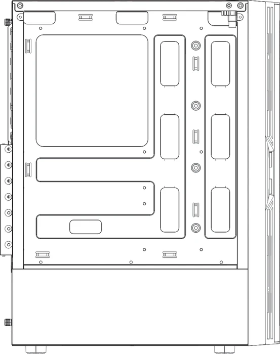 Antec AX20, schwarz, Glasfenster
