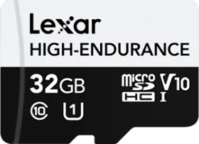 Lexar High-Endurance R100/W30 32GB, UHS-I, Class 10