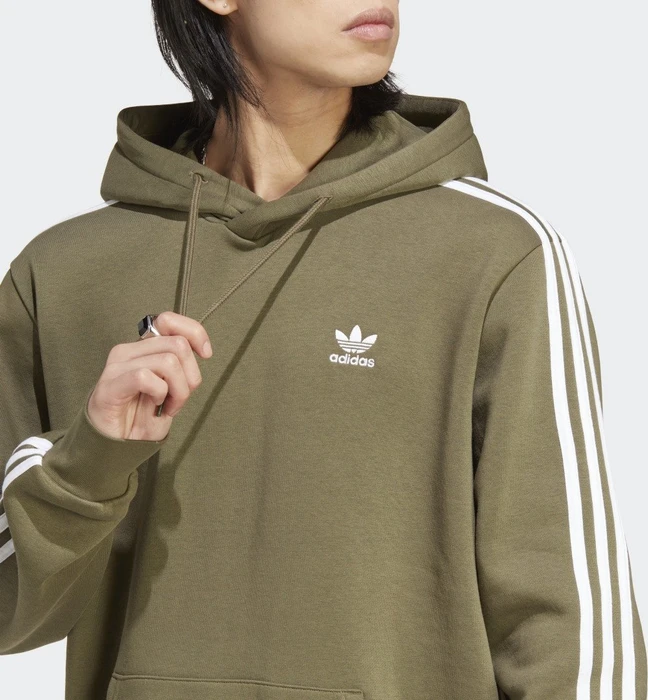 adidas Adicolor Classics 3-Streifen Hoodie olive strata (Herren)