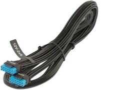 Seasonic 12V-2x6 Kabel, natives 12V-2x6 Kabel, 1x 16-Pin PCIe 5.1 Stecker auf 16-Pin PCIe 5.1 Stecker, schwarz, 70cm