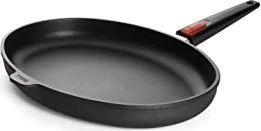 Woll Titanium Nowo Guss-Fischpfanne oval mit abnehmbarem Griff 38x28.4cm