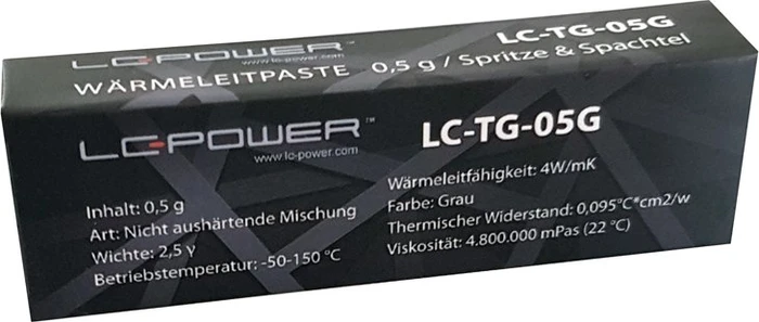 LC-Power LC-TG Wärmeleitpaste 0.5g, inkl. Spatel