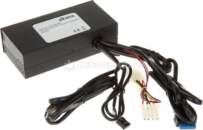 Akasa InterConnect Pro Multi-Slot-Cardreader, USB 3.0 19-Pin Stecksockel [Stecker]