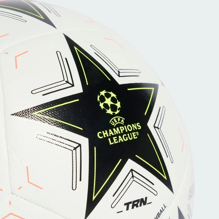 adidas UCL 2024/2025 Group Stage Fußball white/black/team solar yellow