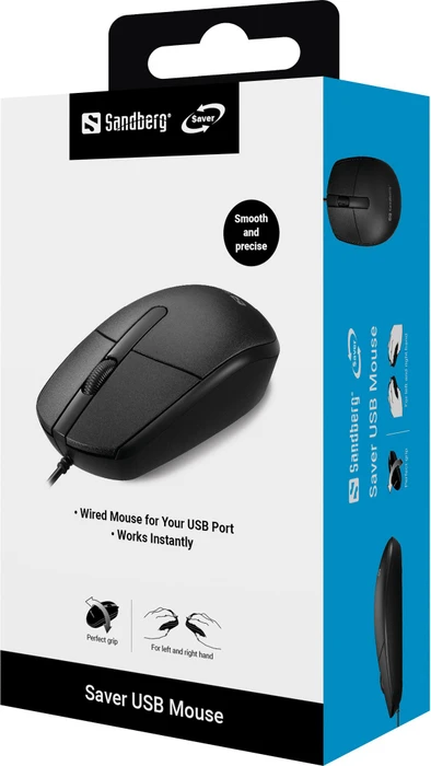 Sandberg Saver Mouse schwarz, USB