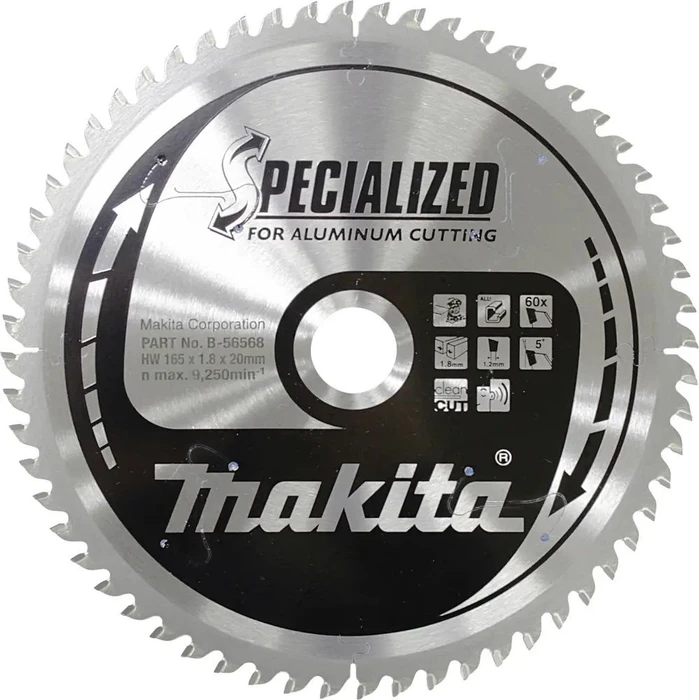 Makita Specialized Kreissägeblatt 60Z, 165x1.8x20mm, 1 Stück