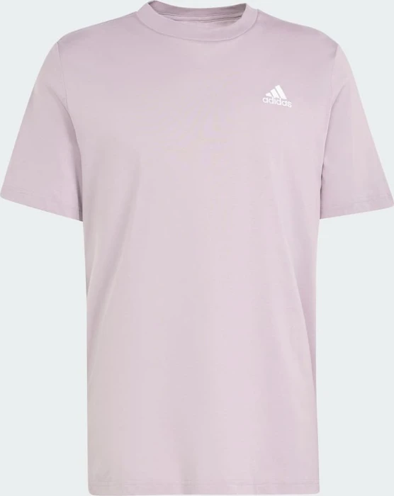 adidas Essentials Single Jersey Embroidered Small Logo T-Shirt kurzarm preloved fig (Herren)