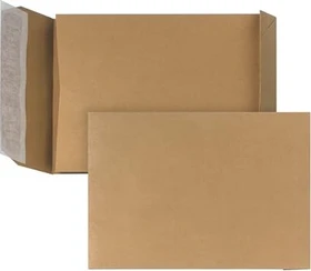 Bong Faltentasche C5 braun, 229x162x30mm, 250er-Pack