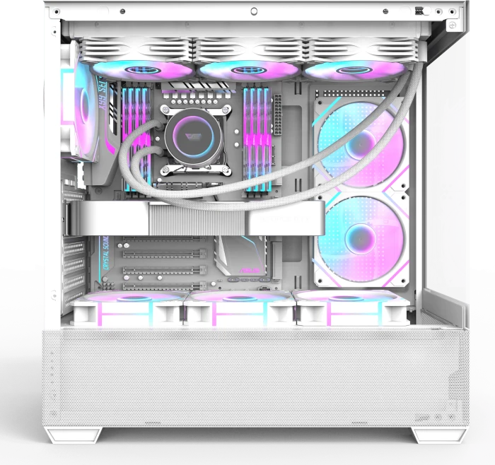 DarkFlash DS900 Air White, Glasfenster