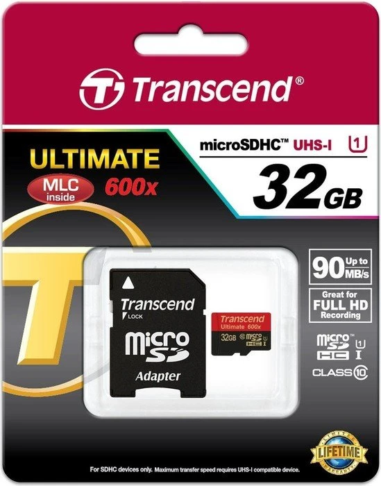 Transcend Ultimate R90/W60 32GB Kit, UHS-I, Class 10