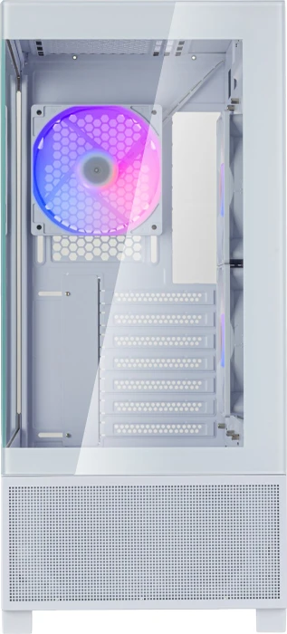 SilverStone Lucid 05, weiß, Glasfenster