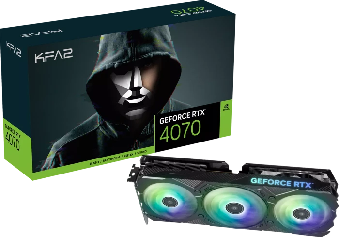 KFA2 GeForce RTX 4070 EX Gamer (1-Click OC), 12GB GDDR6X, HDMI, 3x DP, bulk
