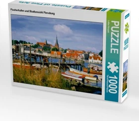 Calvendo Fischerhafen und Stadtansicht Flensburg