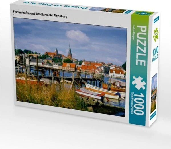 Calvendo Fischerhafen und Stadtansicht Flensburg