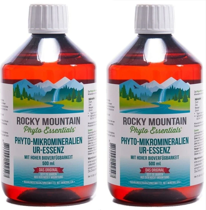 Rocky Mountain Phyto Essentials Phyto-Mikromineralien Ur-Essenz in PET-Flasche, 1l (2x 500ml)