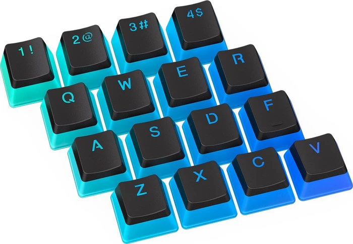 Endorfy PBT Pudding Keycaps, Kunststoff (PBT) Double-Shot, schwarz/transparent, 124 Tasten, ANSI-US