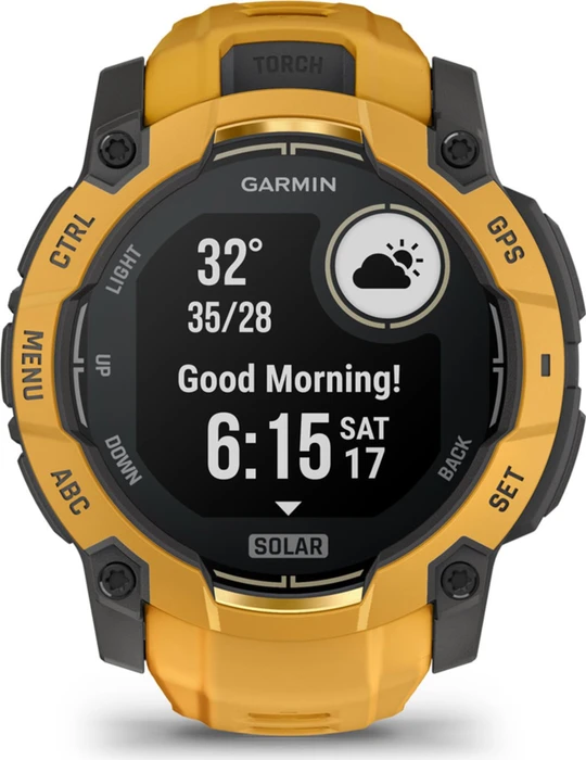 Garmin Instinct 3 Solar 50mm sunburst/grey