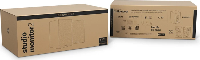 Energy Sistem Studio Monitor 2 Bluetooth, Paar