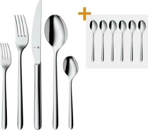 WMF Flame Besteck-Set + 6 Espressolöffel, 30-tlg.