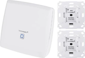 eQ-3 Homematic IP Funk Starterkit Rollladen-Steuerung, 2x Aktor, Unterputz, Set