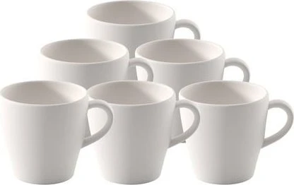 Villeroy & Boch Manufacture Kaffeetasse weiß, 6 Stück