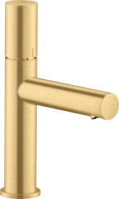 Hansgrohe Axor Uno Waschbeckenarmatur 110 mit Zerogriff und Ablaufgarnitur brushed gold optic