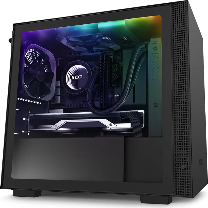 NZXT H210i, schwarz, Glasfenster, Mini-ITX