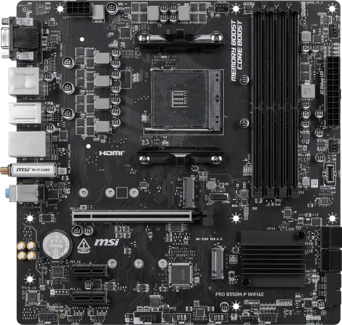 MSI PRO B550M-P WIFI6E (AMD AM4)