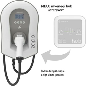 myenergi zappi V2.1 22kW, 6.5m Ladekabel