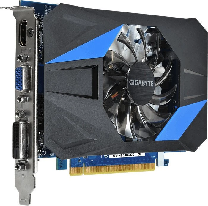 GIGABYTE GeForce GT 730, 1GB GDDR5, VGA, DVI, HDMI