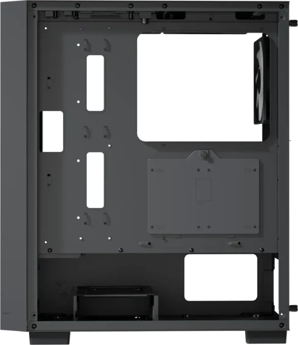 AeroCool B509A Flow Black, Glasfenster, 650W ATX