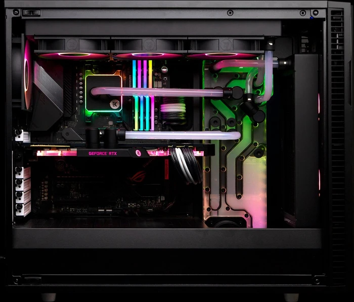 EK Water Blocks Quantum Line EK-Quantum Reflection Fractal ATX D5 PWM D-RGB, Acryl