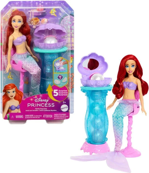 Mattel Disney - Prinzessin - Schminkmuschel Meerjungfrau-Arielle