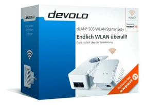 devolo dLAN 505 WLAN Starter Set+, Powerline/WLAN-Access Point und Powerline-Adapter Set, 2er-Bundle (9893)