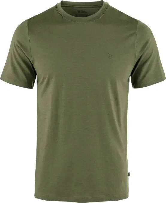 Fjällräven Abisko Wool Funktionsshirt kurzarm laurel green (Herren)