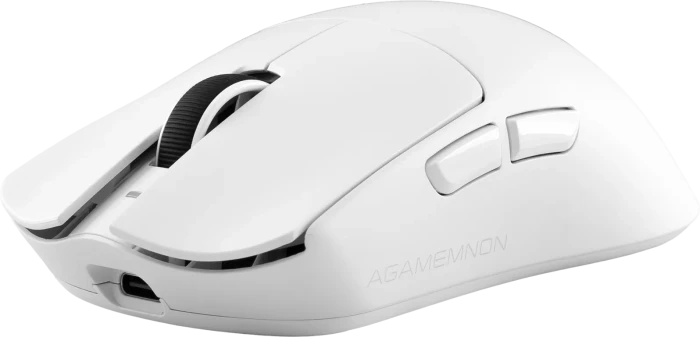 White Shark Agamemnon 8KHz Wireless Gaming Mouse, weiß, USB/Bluetooth