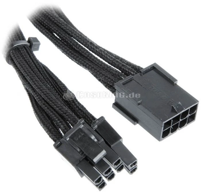 BitFenix Alchemy 6/8-Pin PCIe Verlängerung 45cm, sleeved schwarz