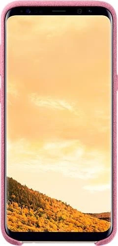 Samsung EF-XG955AP Alcantara Cover für Galaxy S8+ pink