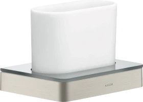Hansgrohe Axor Universal Softsquare Zahnputzbecher mit Halter edelstahloptik