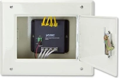 Planet WGS-800 Industrial Wallmount Gigabit Switch, 8x RJ-45