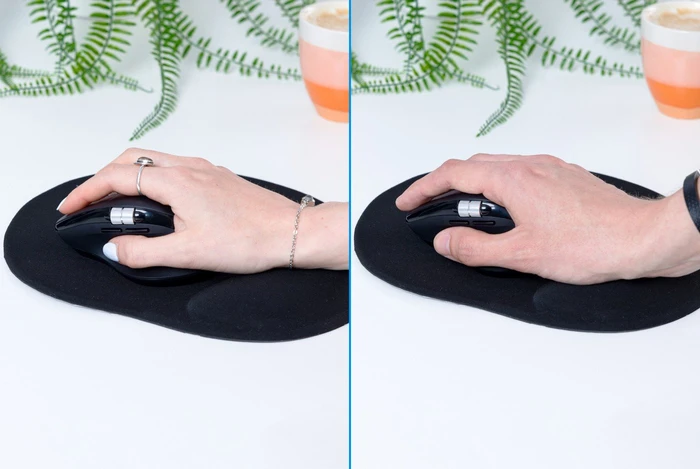 BlueBuilt Maximus Kabellose Ergonomische Bluetooth-Maus, schwarz, USB/Bluetooth