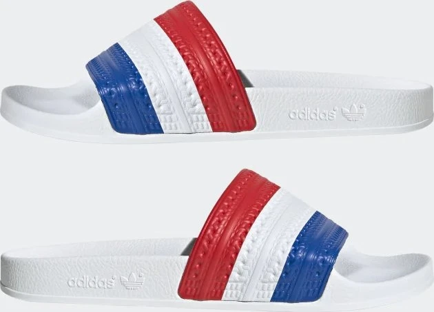 adidas Adilette red/cloud white/blue (Herren)
