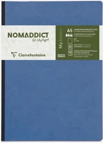 Clairefontaine Notizbuch blau, A5, glatt, Hardcover, 96 Blatt